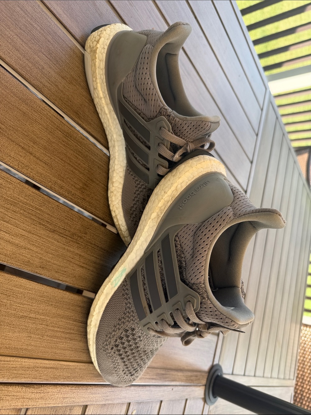 adidas Gray ultra boost  Sneakers with White Boost Midsole- very good condition